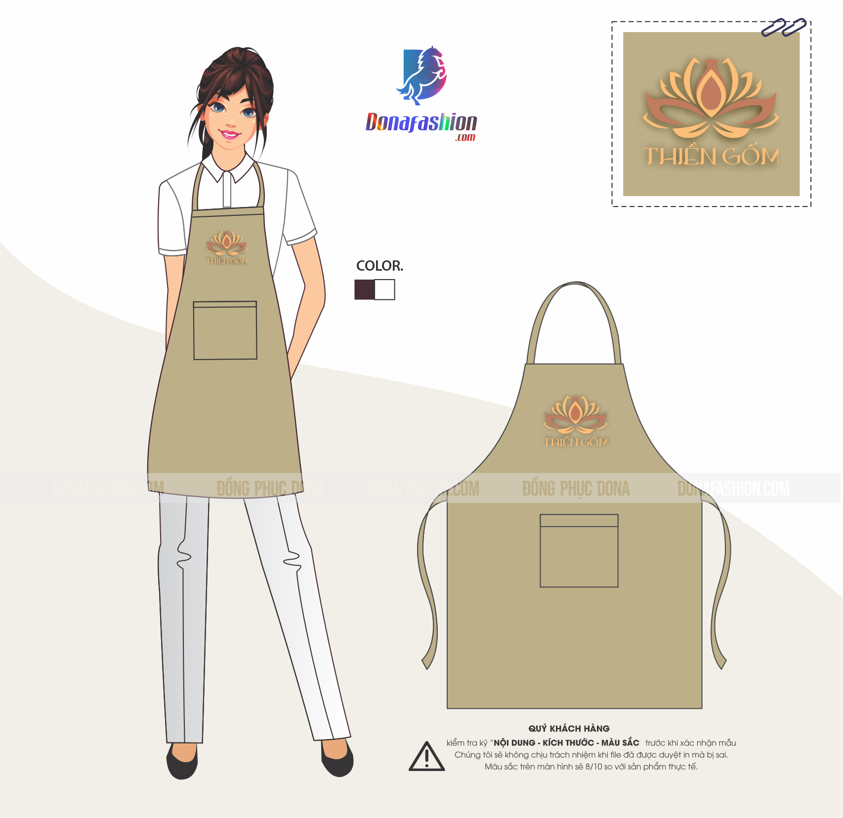 Tạp dề Thiền Gốm